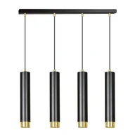 Lampy sufitowe - Emibig KIBO 4 BL/GOLD 644/4 lampa wisząca 4x30W/GU10 IP20 644/4 - miniaturka - grafika 1