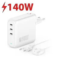 Ładowarki do telefonów - Ładowarka sieciowa 4SMARTS GaN Flex Pro 140W Biały - miniaturka - grafika 1