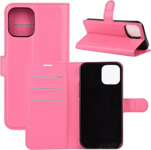 Etui König Design kompatybilne z etui na telefon Apple iPhone 12 / 12 Pro ze skóry syntetycznej - Etui na telefon różowe - Etui i futerały do telefonów - miniaturka - grafika 1