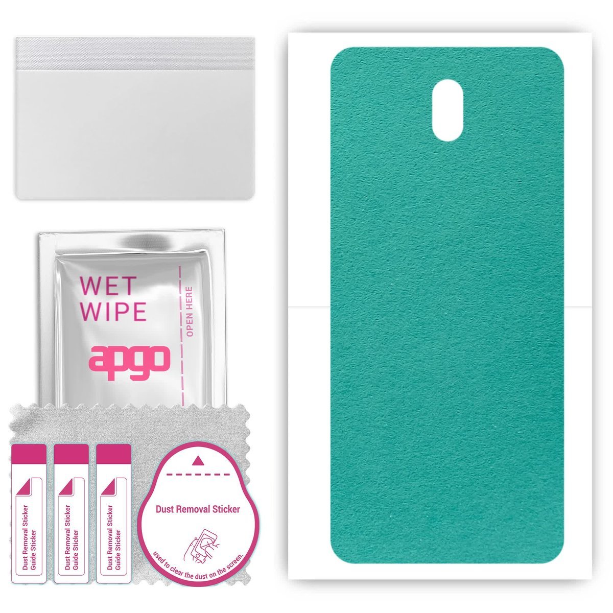 Folia naklejka skórka strukturalna na TYŁ Zamsz do Nokia 3 V - Zamsz Miętowy - apgo SKINS