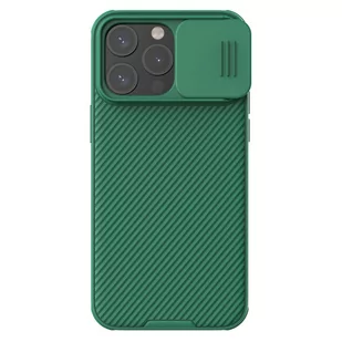 Etui Nillkin CamShield Pro Magnetic Case Apple iPhone 15 Pro Max zielone - Szkła hartowane na telefon - miniaturka - grafika 1