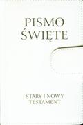 Religia i religioznawstwo - Wydawnictwo Św. Wojciecha praca zbiorowa Pismo Święte. Stary i Nowy Testament. Białe z zapięciem - miniaturka - grafika 1