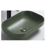 Meble łazienkowe - UN-NELI-MFG Umywalka/Washabsin/Matowa Zieleń Lasu/Matt Forest Green 50,4 cm - miniaturka - grafika 1