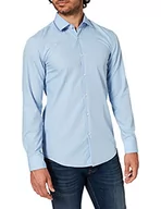 Koszule męskie - HUGO Męska koszula C-Jenno Slim Fit z łatwej do prasowania bawełnianej popeliny, niebieski (Light/Pastel Blue 459), 40 - miniaturka - grafika 1