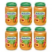 Desery dla dzieci - BoboVita Brzoskwinie jabłka i mango po 8 miesiącu Zestaw 6 x 190 g - miniaturka - grafika 1