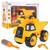 Zabawki militarne - Wywrotka do Skrcania dla dzieci 3+ Pojazd budowlany + rubokrt + 3 Wymienne Bity - miniaturka - grafika 1