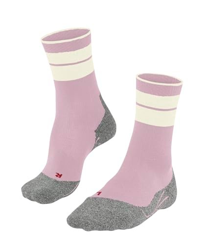 FALKE Kobiety Skarpety do wędrówek TK Stabilizing W So Wełna przeciw pęcherzom grube 1 Para, Różowy Thulit 8663, 41-42