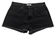 Spodenki damskie - Spodenki damskie Tommy Hilfiger x Lewis Hamilton z wysokim stanem czarne-W30 - miniaturka - grafika 1