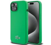Etui i futerały do telefonów - Lacoste LCHMP15SSLON Hardcase Silicone MagSafe do iPhone 15 Zielony - miniaturka - grafika 1
