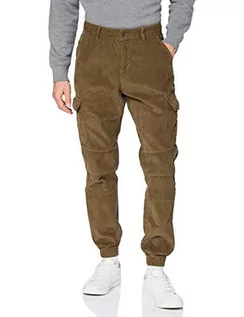 Spodenki męskie - Urban Classics Męskie spodnie do biegania Corduroy Cargo, męskie spodnie cargo, dostępne w wielu różnych kolorach, rozmiary od S do 5XL, Midground, M - grafika 1