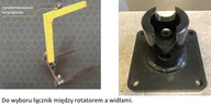 Wyposażenie gospodarstwa rolnego - HYLDROBLE Widły do palet sprężynowe - do wyboru łącznik między rotatorem a widłami (udźwig: 2 T, długość wideł: 1000mm, robocza: 170cm) 80879961 - miniaturka - grafika 1