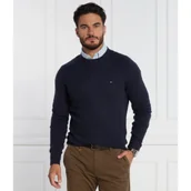 Swetry męskie - Tommy Hilfiger Wełniany sweter MULTI HTR MERINO CREW NECK | Regular Fit - miniaturka - grafika 1
