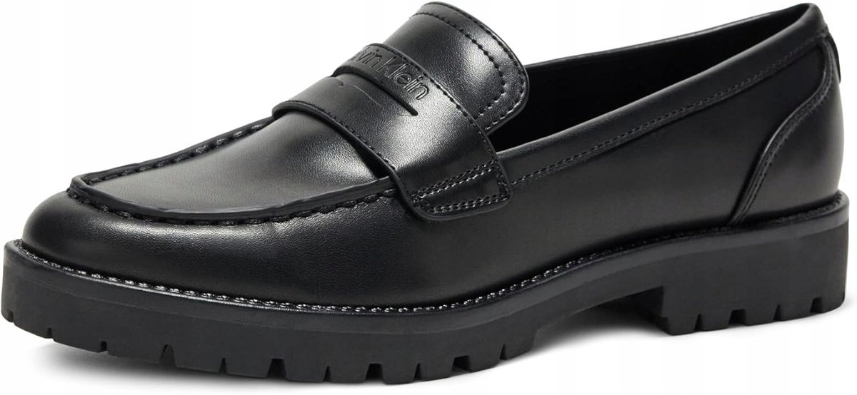 CALVIN KLEIN CZARNE PÓŁBUTY DAMSKIE Z MASYWNĄ PODESZWĄ 39-40 1J8A