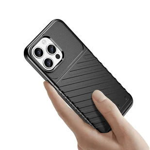 Pancerne etui iPhone 15 Pro Max Thunder Case - czarne - Etui i futerały do telefonów - miniaturka - grafika 4