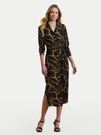Sukienki - LAUREN RALPH LAUREN Sukienka koszulowa 200978812001 Czarny Straight Fit - miniaturka - grafika 1