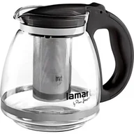 Dzbanki i imbryki - Lamart Lamart Dzbanek z zaparzaczem LT7027 czarny 1,5L LT7027 - miniaturka - grafika 1