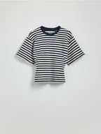 Koszulki i topy damskie - Reserved - Taliowany t-shirt - wielobarwny - miniaturka - grafika 1