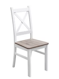 Krzesło Krzyżak K1G - Biały/San Remo | Lakier/Lakier - Krzesła - miniaturka - grafika 1