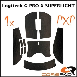 Grip Corepad PXP Logitech G PRO X SUPERLIGHT czarny - Podkładki pod mysz - miniaturka - grafika 1