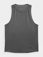 Koszulki męskie - 4F, Tank top treningowy szybkoschnący męski, 4FSS23TFTSM162-22S, Antracyt, rozmiar M - miniaturka - grafika 1
