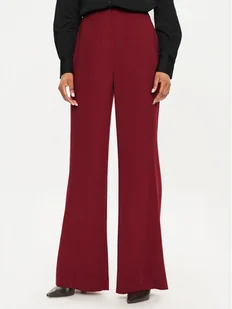 Calvin Klein Spodnie materiałowe K20K207155 Czerwony Wide Leg - Spodnie damskie - miniaturka - grafika 1