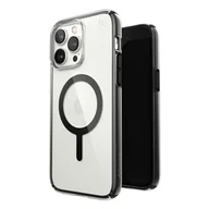 Etui i futerały do telefonów - Speck Presidio Perfect-Clear with Impact Geometry + MagSafe - Etui iPhone 14 Pro Max z powłoką MICROBAN (Clear / Black) - miniaturka - grafika 1
