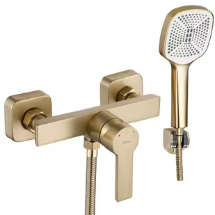 Rea Bateria prysznicowa REA ARGUS ZŁOTA SZCZOTKOWANA GOLD BRUSH - Baterie wannowe i prysznicowe - miniaturka - grafika 1