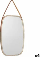 Lustra - Lustro ścienne brązowy szampan kryształ polyskin 43 x 65 x 3 cm (4 sztuki) - miniaturka - grafika 1