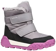 Buty dla dziewczynek - Geox J TREKKYUP Girl B AB Ankle Boot, szare/fioletowe, 25 EU, Szary Purple, 25 EU - miniaturka - grafika 1
