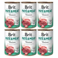Mokra karma dla psów - Brit Paté & Meat dziczyzna 6x400 g - miniaturka - grafika 1