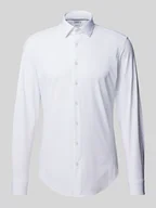 Koszule męskie - Koszula biznesowa o kroju slim fit z jednolitą fakturą - miniaturka - grafika 1