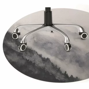 Podkładka pod krzesło Góry we mgle fi100 cm - Podnóżki, podpórki, podkładki - miniaturka - grafika 1