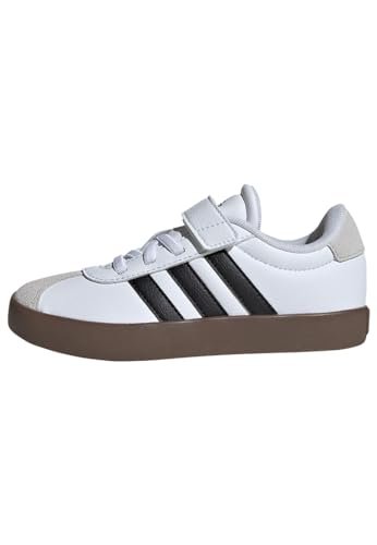 adidas Buty dziecięce Vl Court 3.0 El C unisex, Ftwr Biały Rdzeń Czarny Szary Jeden, 28.5 EU