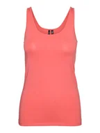 Koszulki i topy damskie - Vero Moda Top w kolorze koralowym - miniaturka - grafika 1