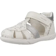 Sandały damskie - Sandały Geox Model B Sandal Zapito Girl Kolor Biały - miniaturka - grafika 1