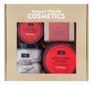 Zestawy kosmetyków damskich - Laq Zestaw Pralinka (Mus d/ciała + Mus d/twarzy + Krem d/ciała + Masło d/twarzy) - miniaturka - grafika 1