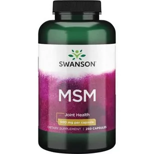 SWANSON MSM 500 mg 250 kapsułek - Suplementy naturalne - miniaturka - grafika 1