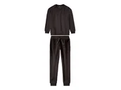 Spodnie i spodenki dla dziewczynek - pepperts!® Dres dziewczęcy (bluza + spodnie) (Czarny, 158/164) - miniaturka - grafika 1