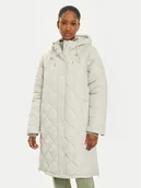 Kurtki damskie - Tom Tailor Parka 1041488 Beżowy Regular Fit - miniaturka - grafika 1