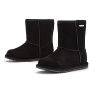 Botki damskie - Buty Emu Australia Brumby Lo K10773BLAK - czarne - miniaturka - grafika 1