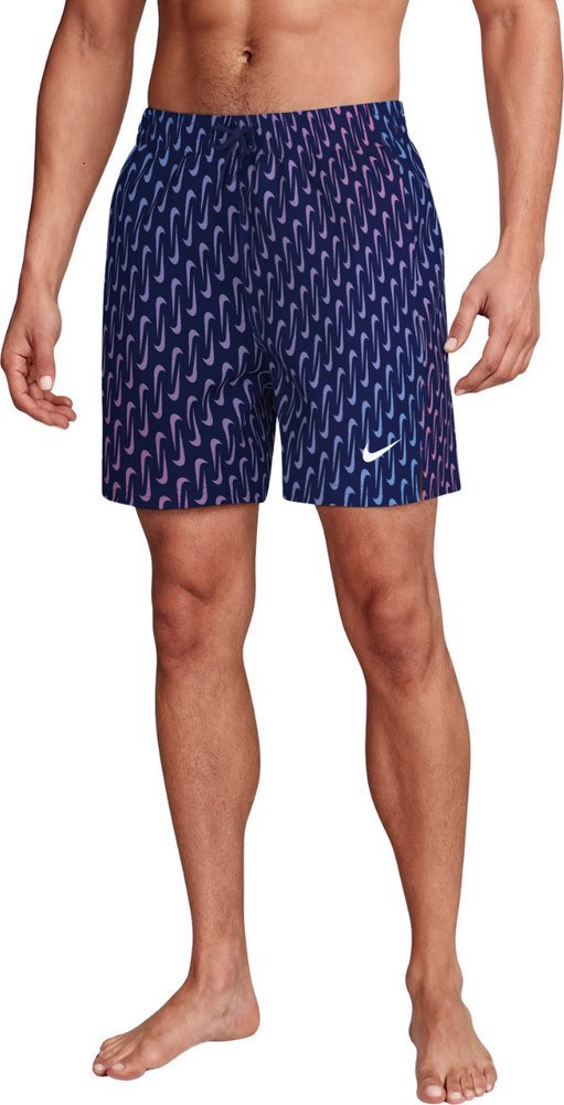 Nike Spodenki kąpielowe Nike Breaker Swoosh Link Midnig granatowo-różowo-fioletowe NESSG577 440 XL