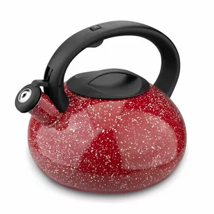 Czajnik Nierdzewny Tadar Vita 2,5 L Czerwony Marble - Czajniki na gaz - miniaturka - grafika 1