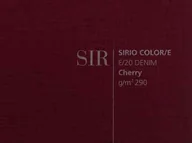 Artykuły biurowe - Papeterra Próbka formatu A6, Sirio Color/e Cherry E20 Denim. Wiśniowy - tkanina lniana 1 str wzór, przyjazny środowisku 290g (ppp608) ppp608 - miniaturka - grafika 1