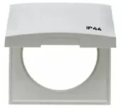 Klawisze i ramki - Hager polo Integro Ramka z pokrywą i nadrukiem /IP44/ biały połysk 818282599 818282599 - miniaturka - grafika 1