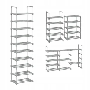 Modułowa szafka regał na buty organizer  174 cm - Szafki na buty - miniaturka - grafika 3