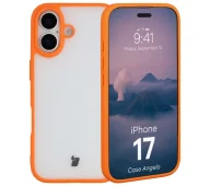 Etui i futerały do telefonów - Bizon Angelo do Apple iPhone 17 z pomarańczową ramką - miniaturka - grafika 1