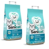 Żwirek dla kotów - Sanicat Zbrylający żwirek dla kotów z mydłem marsylskim 2x10 l - miniaturka - grafika 1