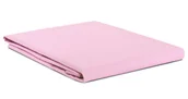 Prześcieradła - Prześcieradło bawełna 160x220 bez gumki różowe Semplice - miniaturka - grafika 1