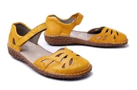 Półbuty damskie - RIEKER M0967-68 yellow, sandały damskie - Rieker - miniaturka - grafika 1