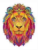 Układanki dla dzieci - Drewniane Puzzle dla dorosłych Lew XL 201 el. - miniaturka - grafika 1